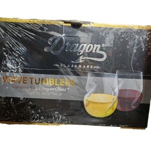 Dragon Glassware Wave Tumblers Set Brand New